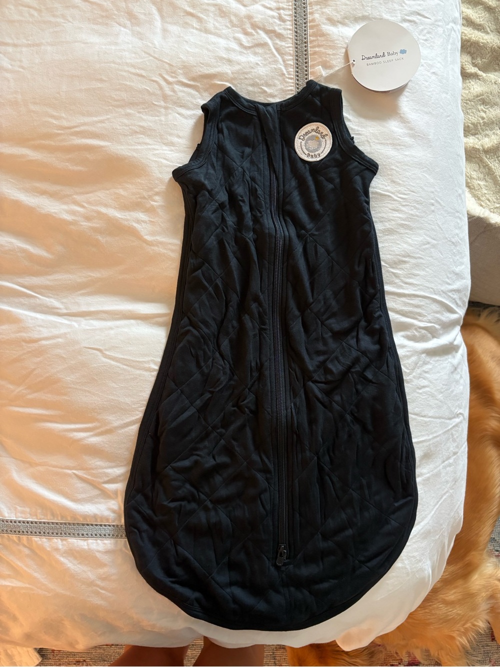 Black Baby Sleep Sack with Front Zipper